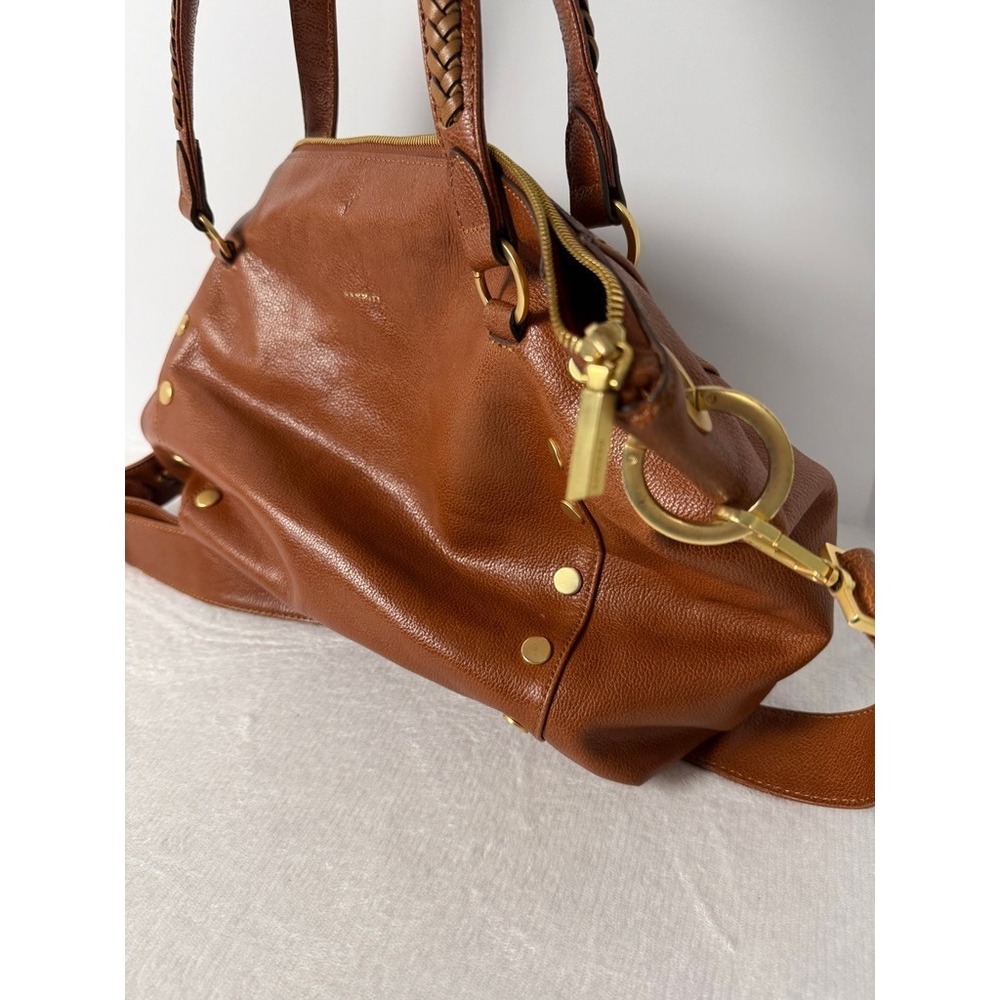 Hammitt Daniel medium, crossbody adjustable strap, Brown Pebble Leather - Picture 8 of 10